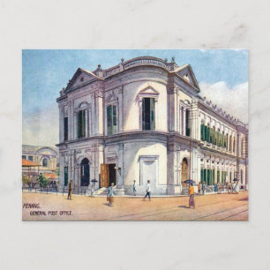 Oud Briefkaart - GPO, Penang, Maleisië