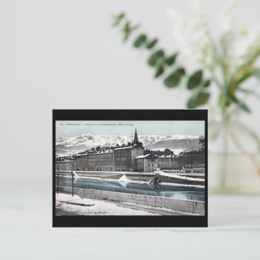 Oud Briefkaart - Grenoble, Frankrijk (Staand voorkant)