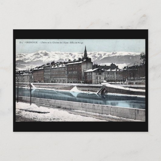 Oud Briefkaart - Grenoble, Frankrijk (Voorkant)