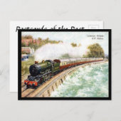 Oud Briefkaart - GWR Cornish Riviera Express (Voorkant / Achterkant)