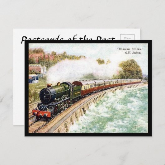 Oud Briefkaart - GWR Cornish Riviera Express (Voorkant / Achterkant)