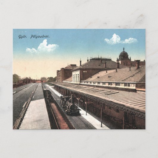 Oud Briefkaart - Gyor, Hongarije (Voorkant)