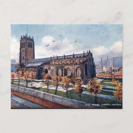 Oud Briefkaart - Halifax, Yorkshire (Voorkant)
