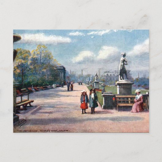 Oud Briefkaart - Halifax, Yorkshire (Voorkant)