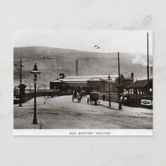 Oud Briefkaart - Halifax, Yorkshire (Voorkant)