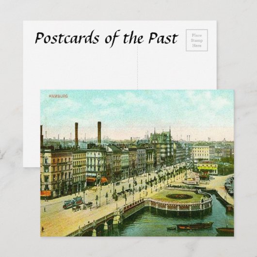 Oud Briefkaart - Hamburg, Duitsland (Voorkant / Achterkant)
