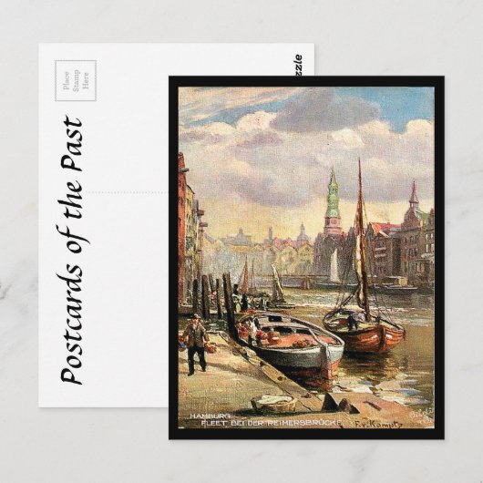 Oud Briefkaart - Hamburg, Duitsland (Voorkant / Achterkant)
