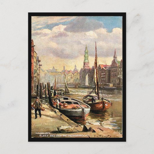 Oud Briefkaart - Hamburg, Duitsland (Voorkant)
