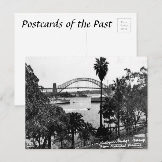 Oud Briefkaart - Harbour Bridge, Sydney, NSW (Voorkant / Achterkant)