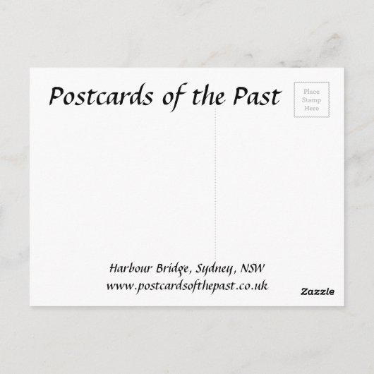 Oud Briefkaart - Harbour Bridge, Sydney, NSW (Achterkant)