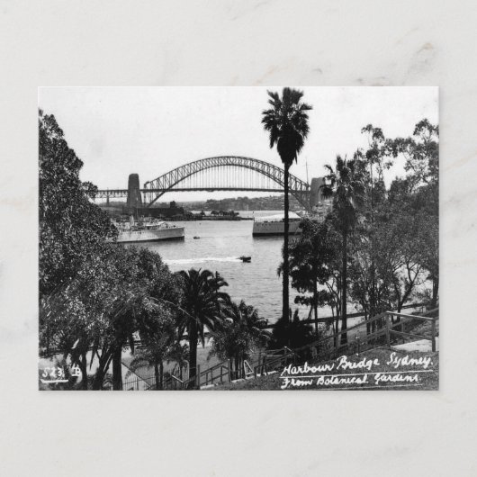 Oud Briefkaart - Harbour Bridge, Sydney, NSW (Voorkant)