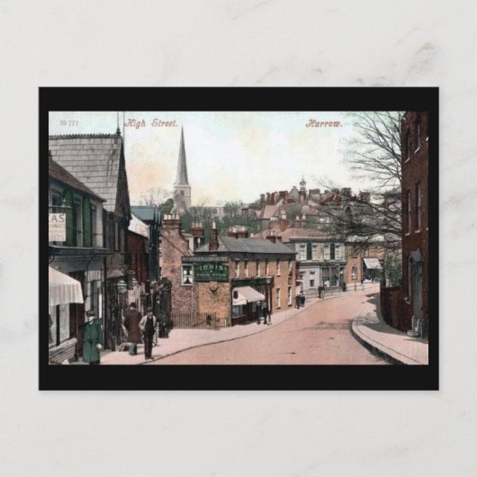 Oud Briefkaart - Harrow, Londen (Voorkant)