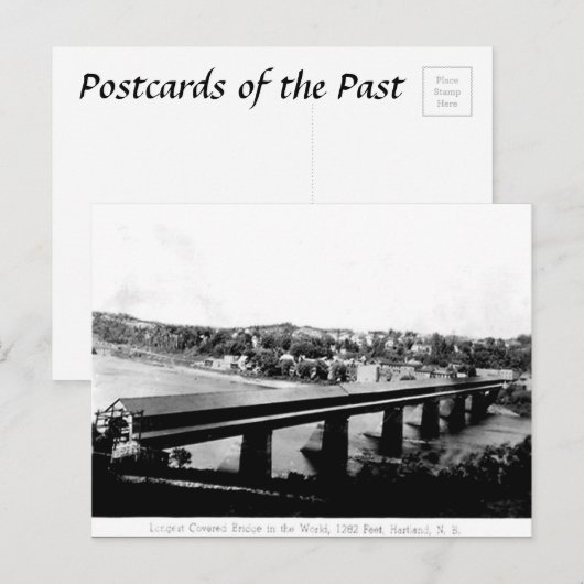 Oud Briefkaart - Hartland, New Brunswick (Voorkant / Achterkant)