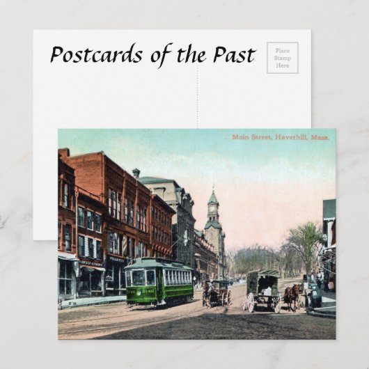 Oud Briefkaart - Haverhill, Massachusetts (Voorkant / Achterkant)