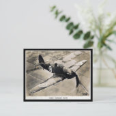 Oud Briefkaart - Haweker "orkaan"-vechtster (Staand voorkant)