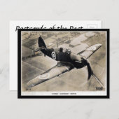 Oud Briefkaart - Haweker "orkaan"-vechtster (Voorkant / Achterkant)