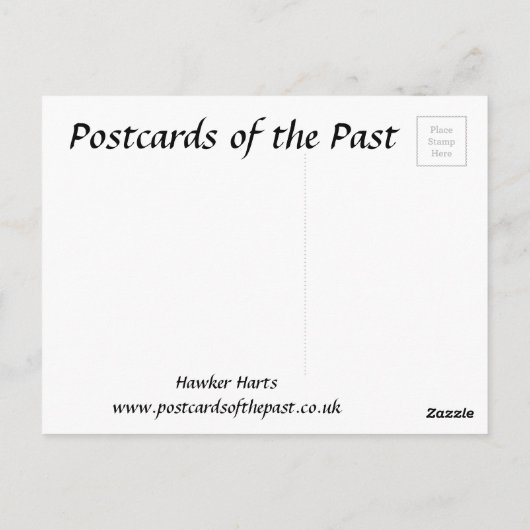 Oud Briefkaart - Hawker Harts (Achterkant)