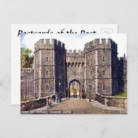 Oud Briefkaart - Henry VIII Gateway, Windsor Castl (Voorkant / Achterkant)