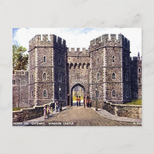 Oud Briefkaart - Henry VIII Gateway, Windsor Castl (Voorkant)