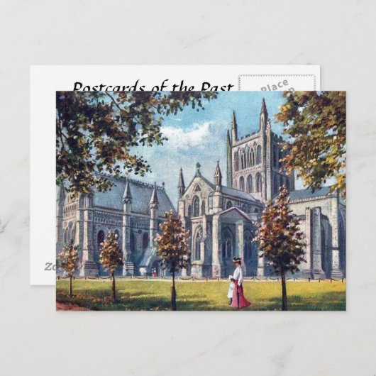 Oud Briefkaart - Hereford Cathedraal (Voorkant / Achterkant)