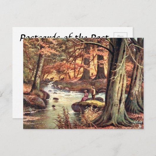 Oud Briefkaart - herfst (Voorkant / Achterkant)