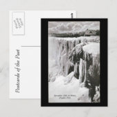 Oud Briefkaart - Herfsten van Niagara in de winter (Voorkant / Achterkant)