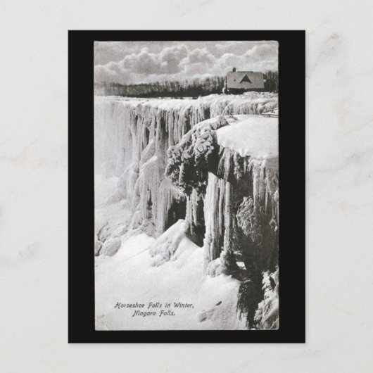 Oud Briefkaart - Herfsten van Niagara in de winter (Voorkant)