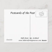 Oud Briefkaart - High St, Ayr, Schotland (Achterkant)