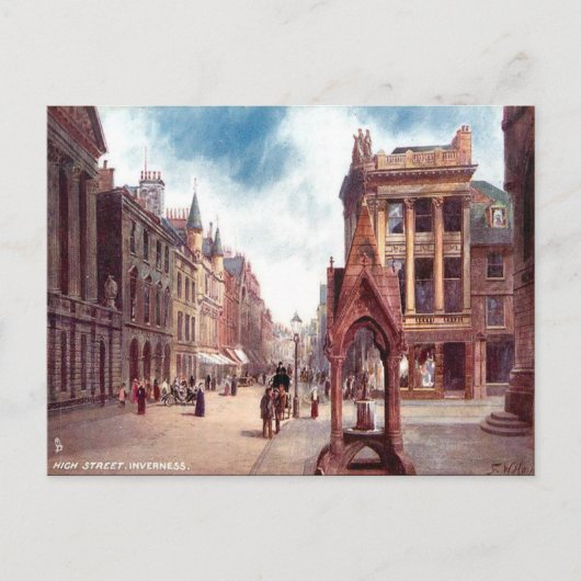 Oud Briefkaart - High Street, Inverness (Voorkant)