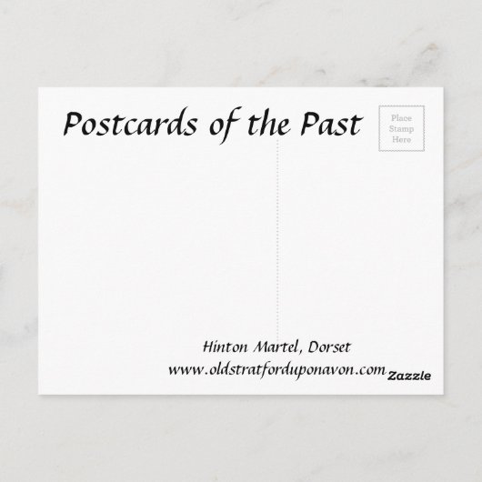 Oud Briefkaart - Hinton Martel, Dorset (Achterkant)