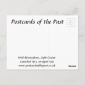 Oud Briefkaart - HMS Birmingham (Achterkant)