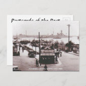 Oud Briefkaart - HMS Hood, Portsmouth Harbour (Voorkant / Achterkant)