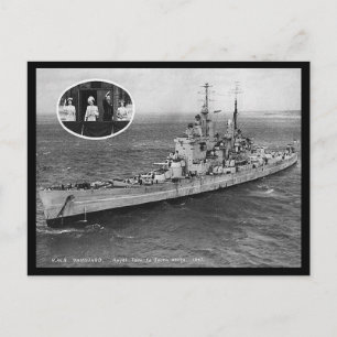 Oud Briefkaart - HMS Vanguard