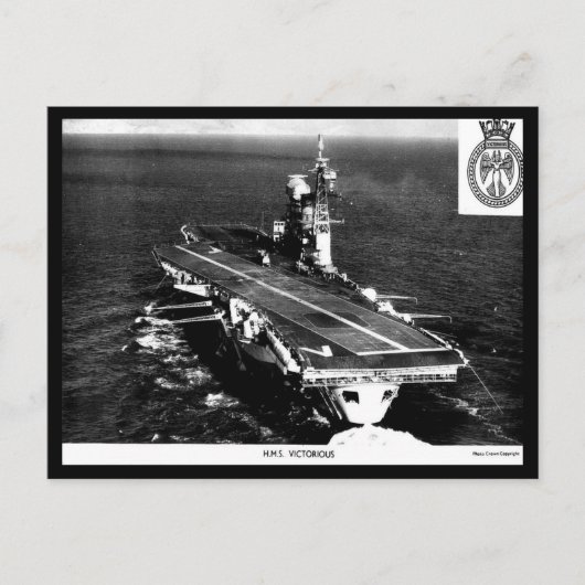 Oud Briefkaart - HMS Victorious (Voorkant)