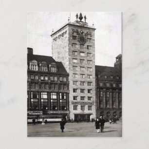 Oud Briefkaart - Hochhaus, Leipzig