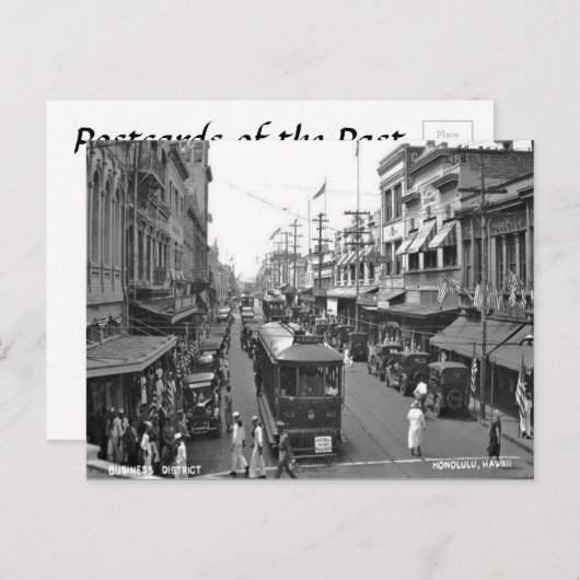 Oud Briefkaart - Honolulu, Hawaii (Voorkant / Achterkant)