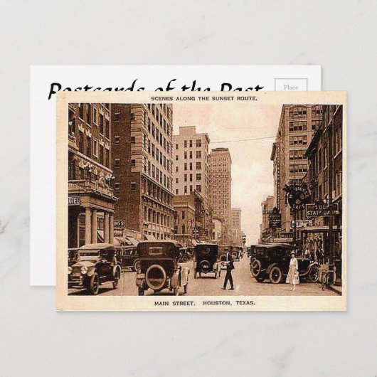 Oud Briefkaart - Houston, Texas (Voorkant / Achterkant)