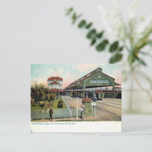 Oud Briefkaart - Houston, Texas (Staand voorkant)