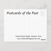 Oud Briefkaart - Houston, Texas (Achterkant)