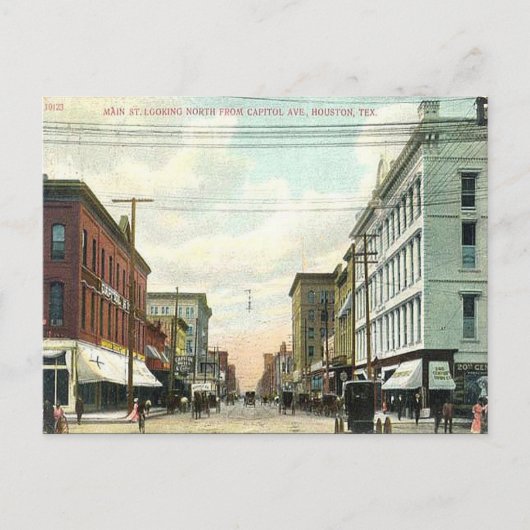Oud Briefkaart - Houston, Texas (Voorkant)
