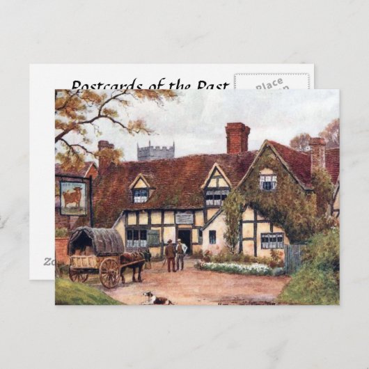 Oud Briefkaart - Inkberrow, Worcestershire (Voorkant / Achterkant)