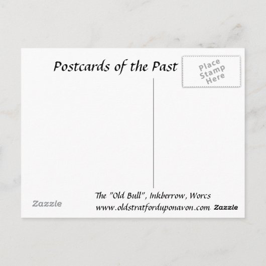 Oud Briefkaart - Inkberrow, Worcestershire (Achterkant)