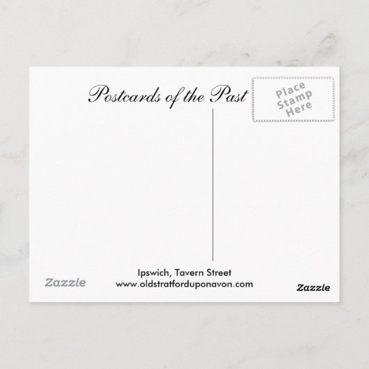 Oud Briefkaart, Ipswich Briefkaart (Achterkant)