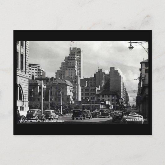 Oud Briefkaart - Johannesburg, Zuid-Afrika (Voorkant)