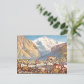Oud Briefkaart - Jungfrau, Interlaken, Zwitserland (Staand voorkant)