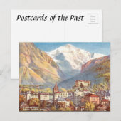 Oud Briefkaart - Jungfrau, Interlaken, Zwitserland (Voorkant / Achterkant)