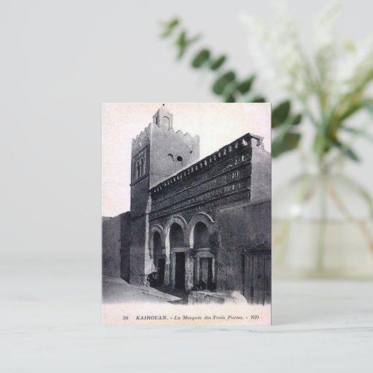 Oud Briefkaart - Kairouan, Tunesië (Staand voorkant)