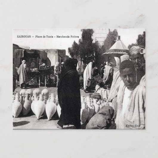 Oud Briefkaart - Kairouan, Tunesië (Voorkant)