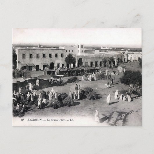 Oud Briefkaart - Kairouan, Tunesië (Voorkant)