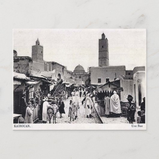 Oud Briefkaart - Kairouan, Tunesië (Voorkant)